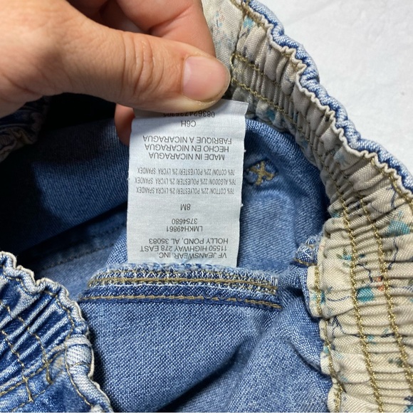 Vintage Lee Stretchy Cutoff Cargo Shorts Scrunch Waistband Women’s 8 Denim Jean - Picture 11 of 13